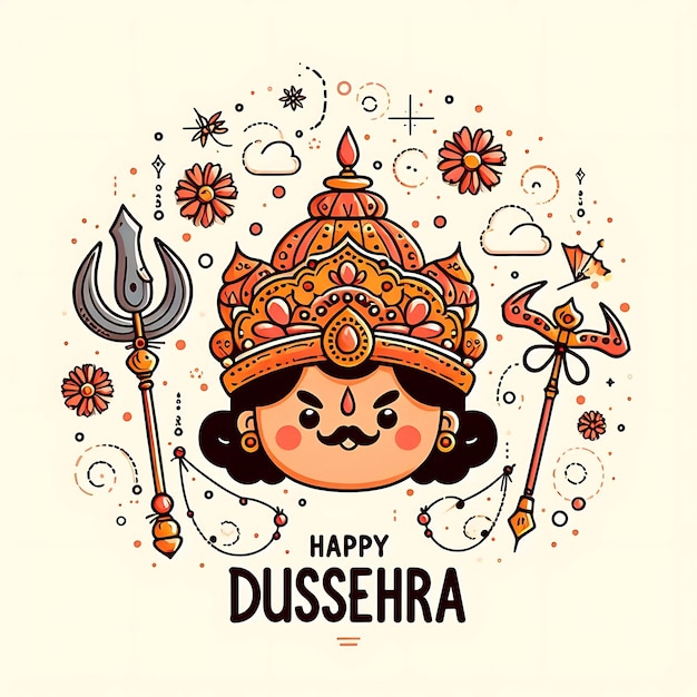 Photo illustration dussehra background