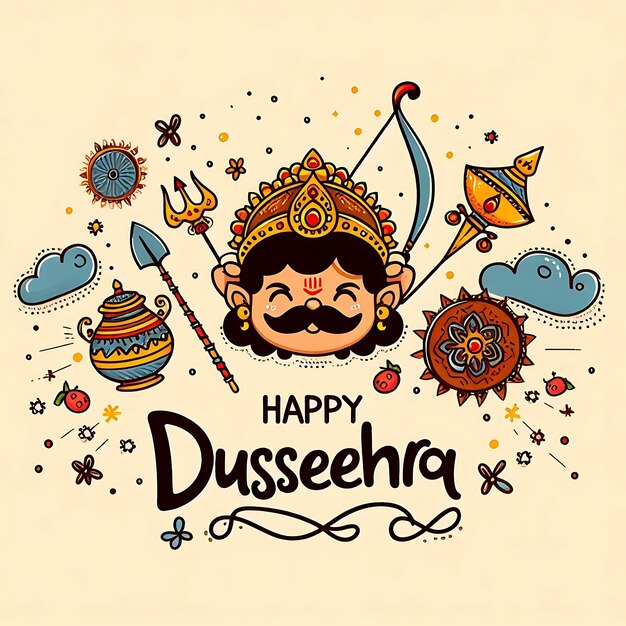 Photo illustration dussehra background