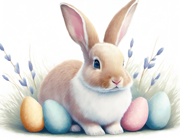 Illustration of easter bunny