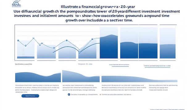 Illustration of Financial Growth 20Year Investment Comparison