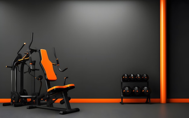 illustration fitness equipments design background