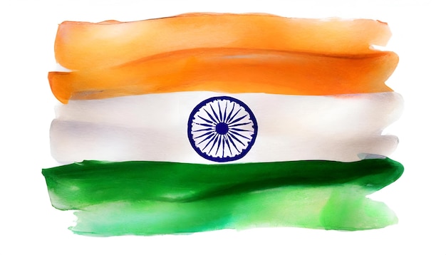 Illustration of flag india background