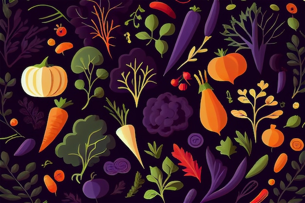 Illustration food background