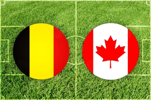 Illustration for football match belgium vs canada