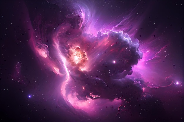 Illustration of Galaxy abstract space background