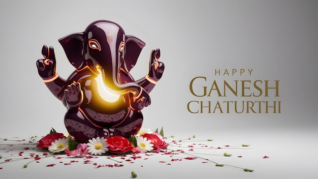 Illustration of Ganesh Chaturthi festival of India