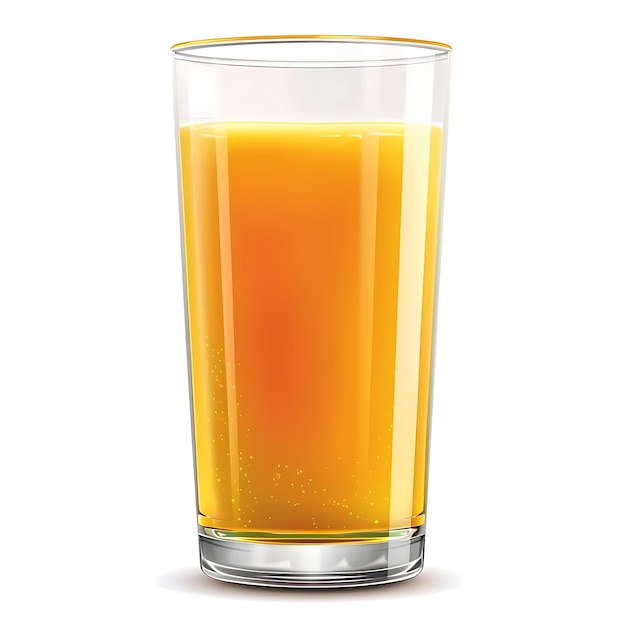 Illustration of a Glass of Orange Juice