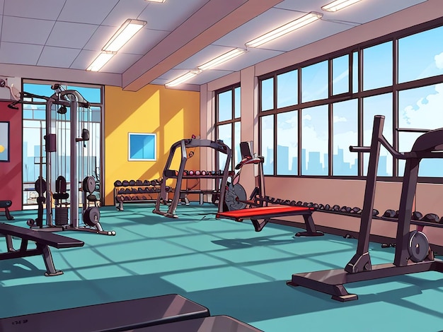 Photo illustration of gym art 8k