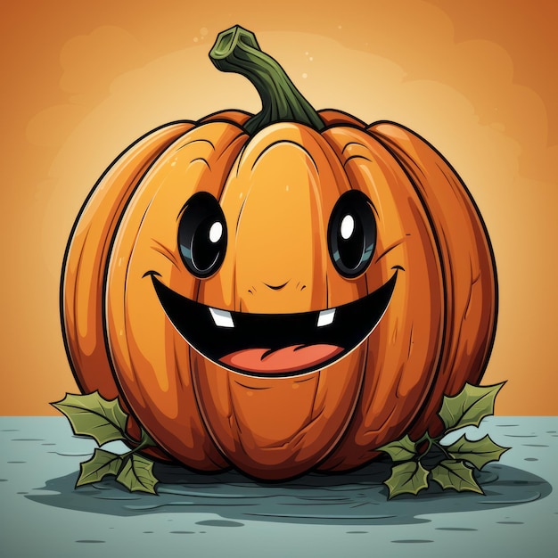 Illustration Halloween Pumpkin art design