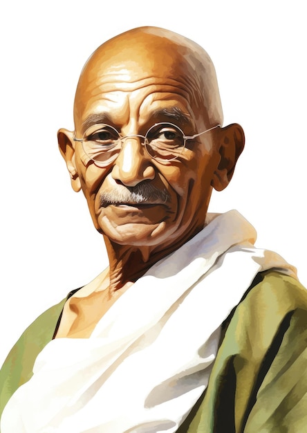 Illustration of Happy Jayanti Mahatma gandhi