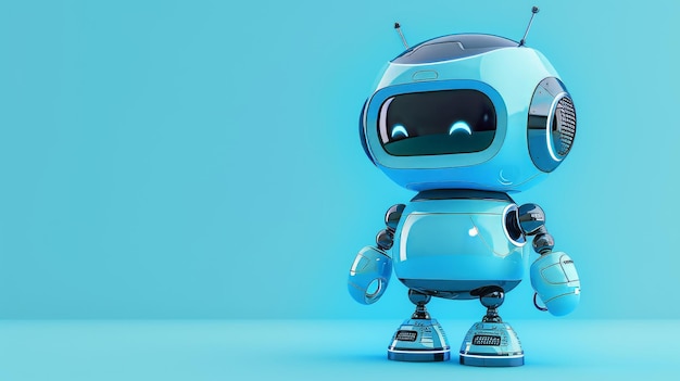 The illustration has been created using generative AI based on 3D modeling The illustration shows the concept of robotics and technology for children