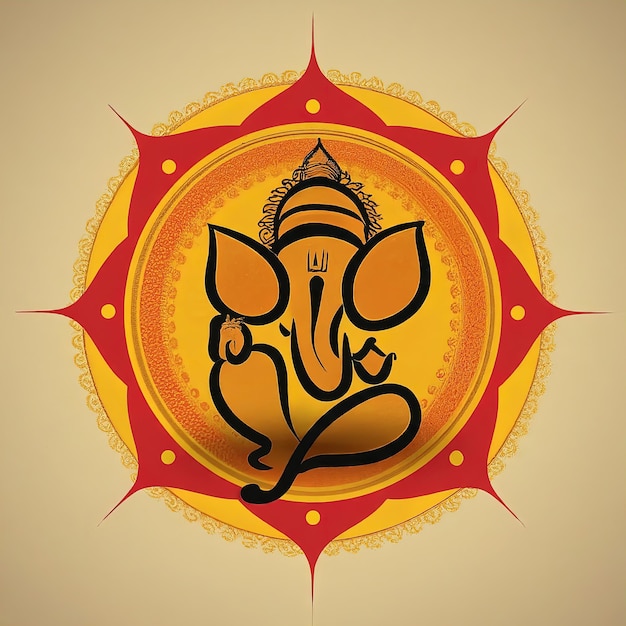 illustration of hindu festival ganesh chaturthi