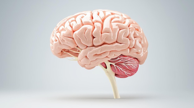 Illustration of Human Stroke Anatomy Revealing Affected Brain Areas