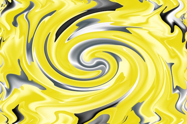 Illustration of illuminating yellow and metallic gray artistic bursting pattern