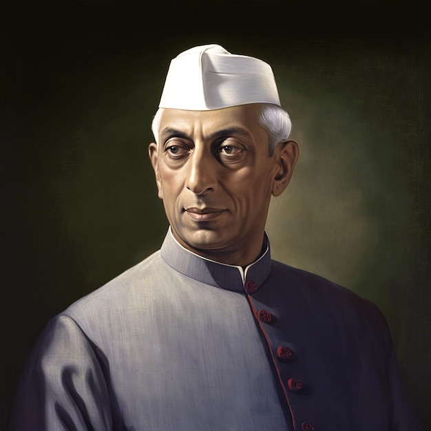 Illustration of India Hero and Freedom Fighter popularly known as for 2nd October Generative Ai