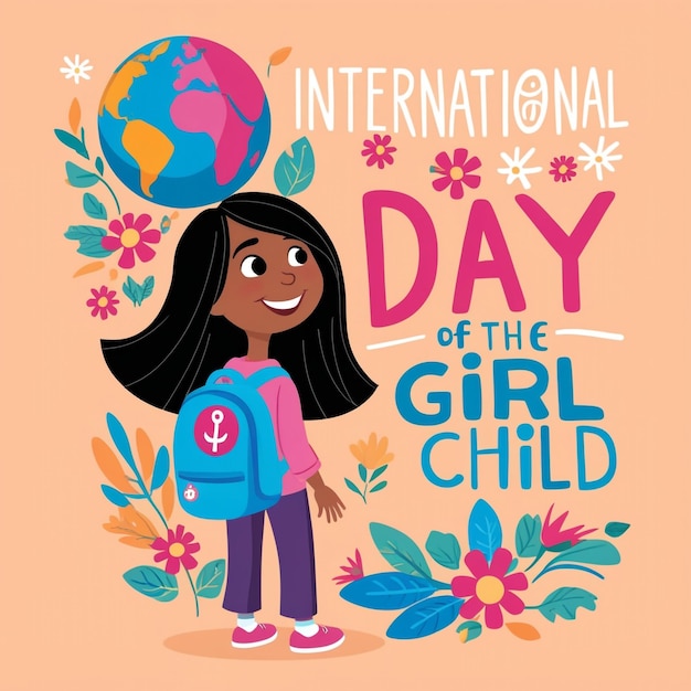 Photo illustration for international day of the girl child