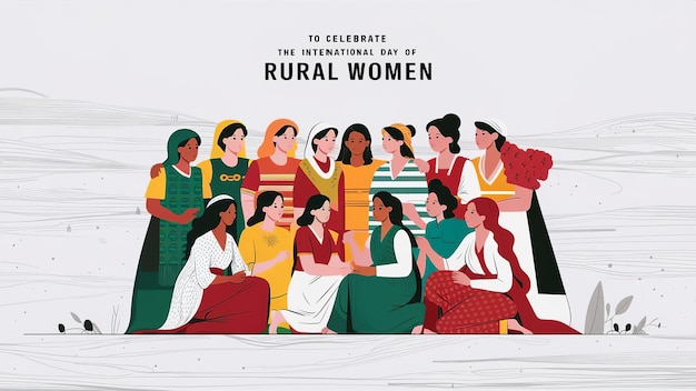 Photo illustration of international day of rural women generative ai