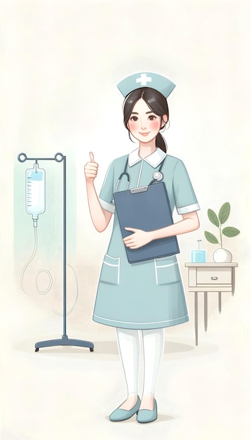 Illustration for international nurses day