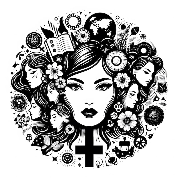 Illustration of International Womens Day