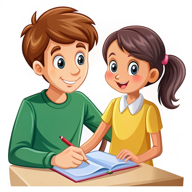 Illustration of kids education activity