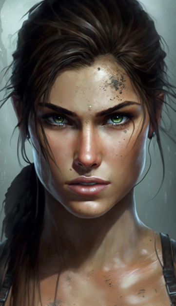 illustration lara croft tomb raider