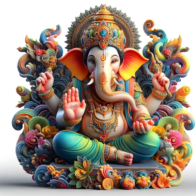 illustration of Lord Ganesha for Ganesh Chaturthi