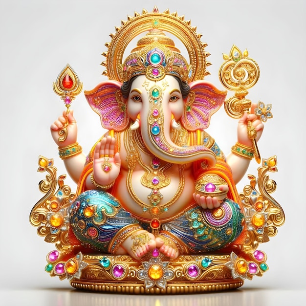 illustration of Lord Ganesha for Ganesh Chaturthi