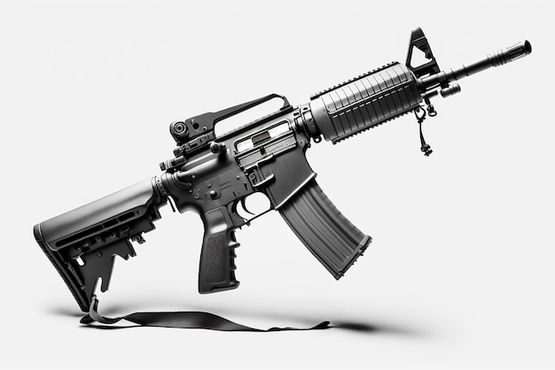 An illustration of an m - 17 rifle on a white background