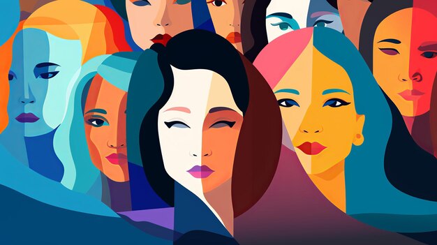 illustration of March 8 thInternational womens rights day desi Generative ai