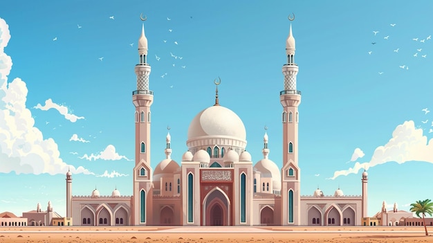 illustration mosque