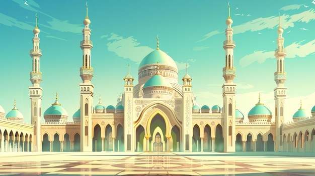 illustration mosque