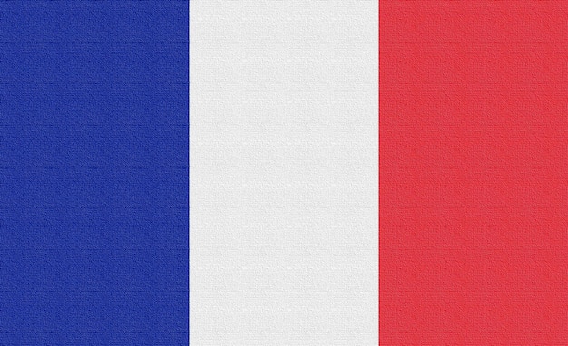 Illustration of the national flag of France