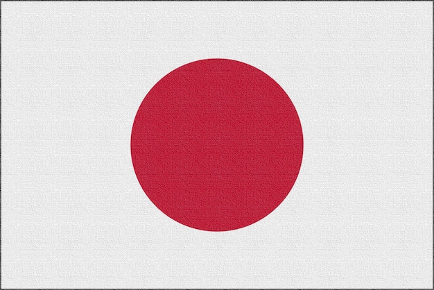 Illustration of the national flag of Japan