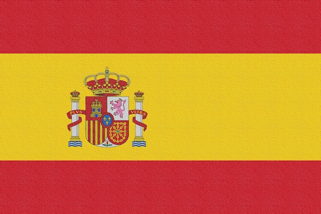 Illustration of the national flag of Spain