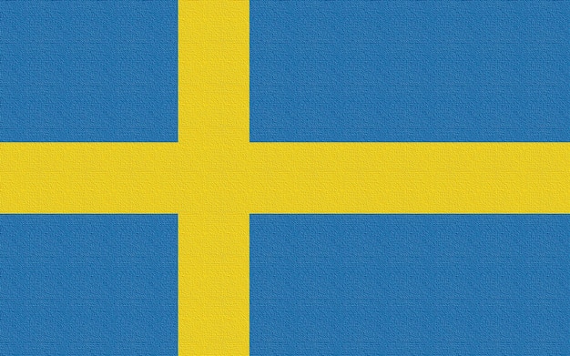 Illustration of the national flag of Sweden