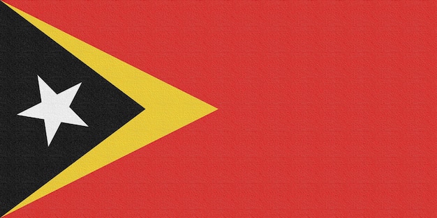 Illustration of the national flag of TimorLeste