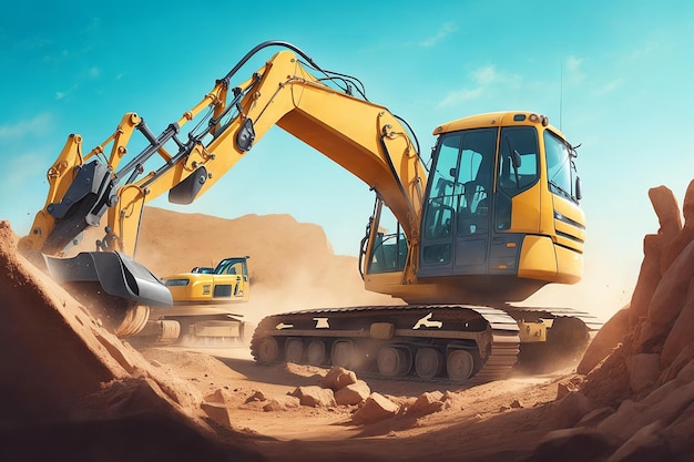 illustration_of Excavator