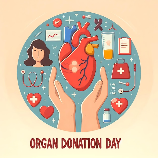 an illustration of an organ day for a donation day