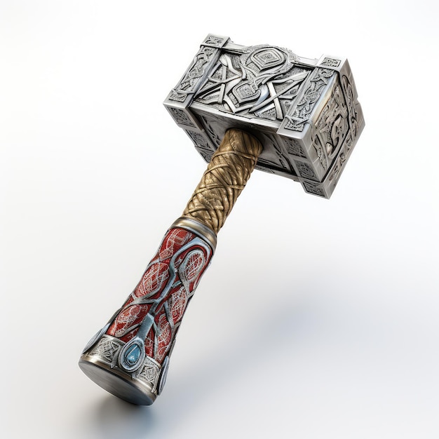 illustration perfect view of thor hammer in engagement