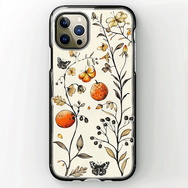 illustration phone case Design inspired by beautiful nature aesthetics featuring dried fruit illust