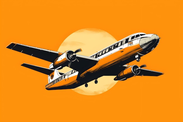 An illustration of a plane