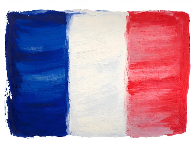 Illustration of poster flag france