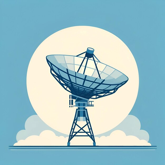 Illustration of poster world telecommunication day