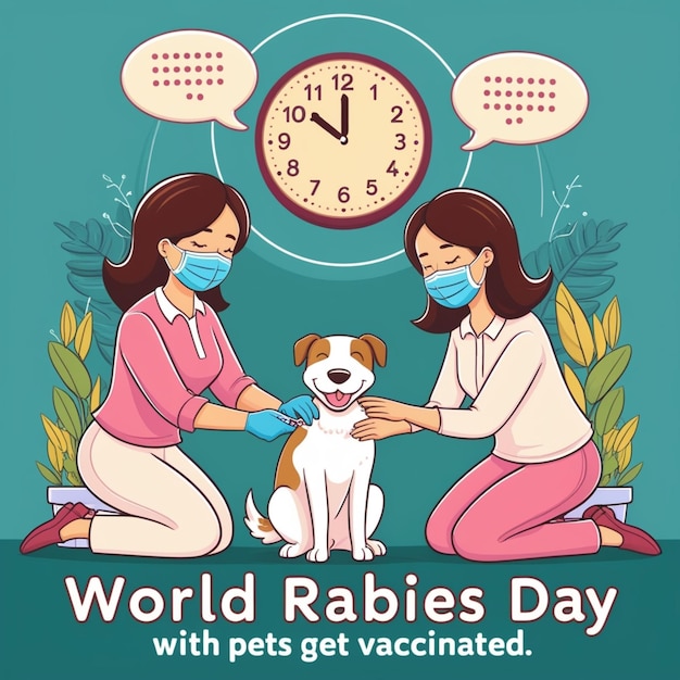 Illustration Promoting Awareness for World Rabies Day