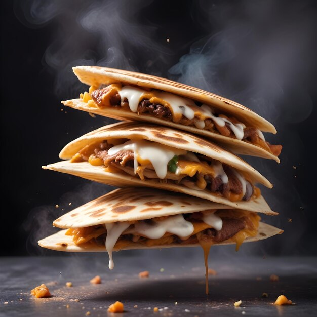 An illustration of Quesadilla Mexican Food