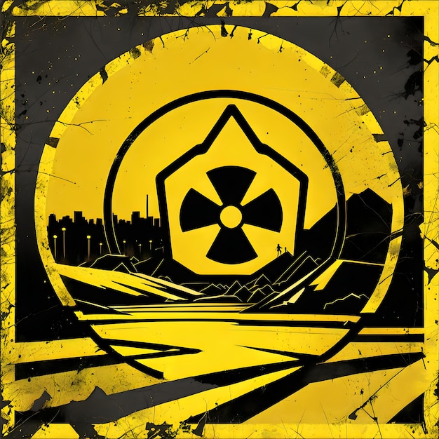 Photo illustration of radioactive waste management and safety