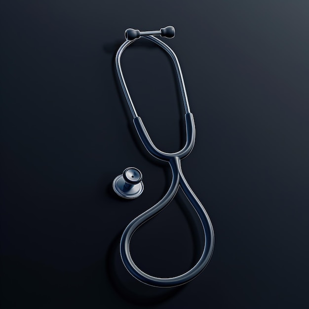 Photo illustration of realistic doctor stethoscope generative ai