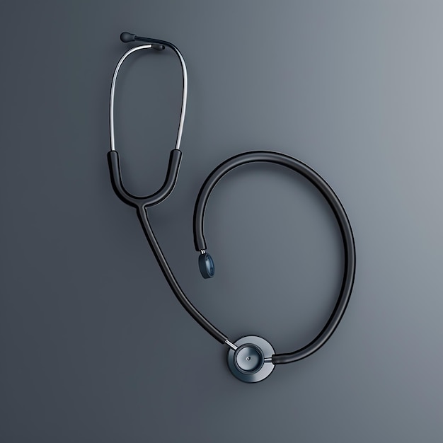 Photo illustration of realistic doctor stethoscope generative ai