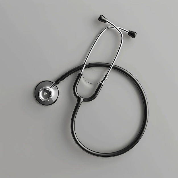 Photo illustration of realistic doctor stethoscope generative ai