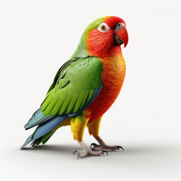 illustration realistic parrot showcase perfect isolated engagement